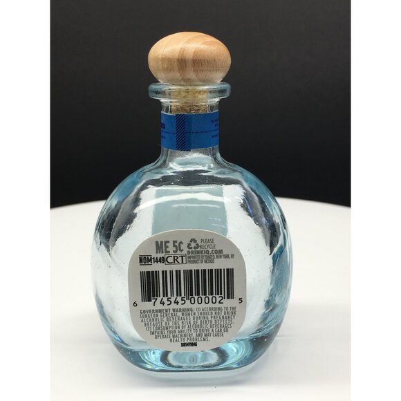 Don Julio Blanco Tequila Bottle Empty 50 mL Blue Round Glass with Wood Cork - Picture 4 of 12